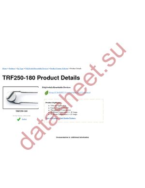 TRF250-180 datasheet  